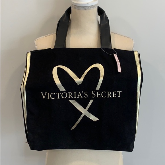 Victoria's Secret Handbags - Victoria’s Secret large gold heart tote